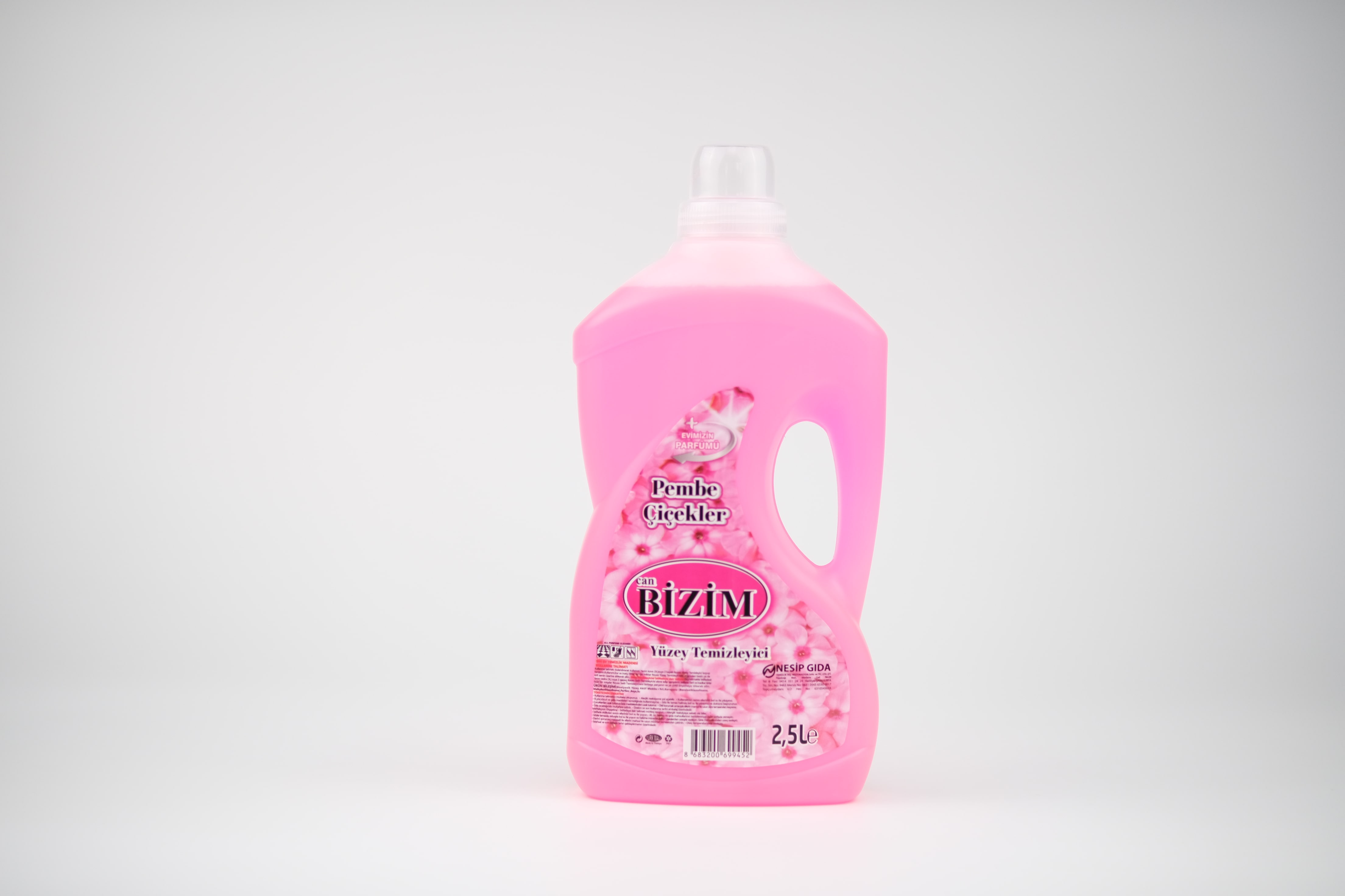 Pembe Çiçekler Yüzey Temizleyici